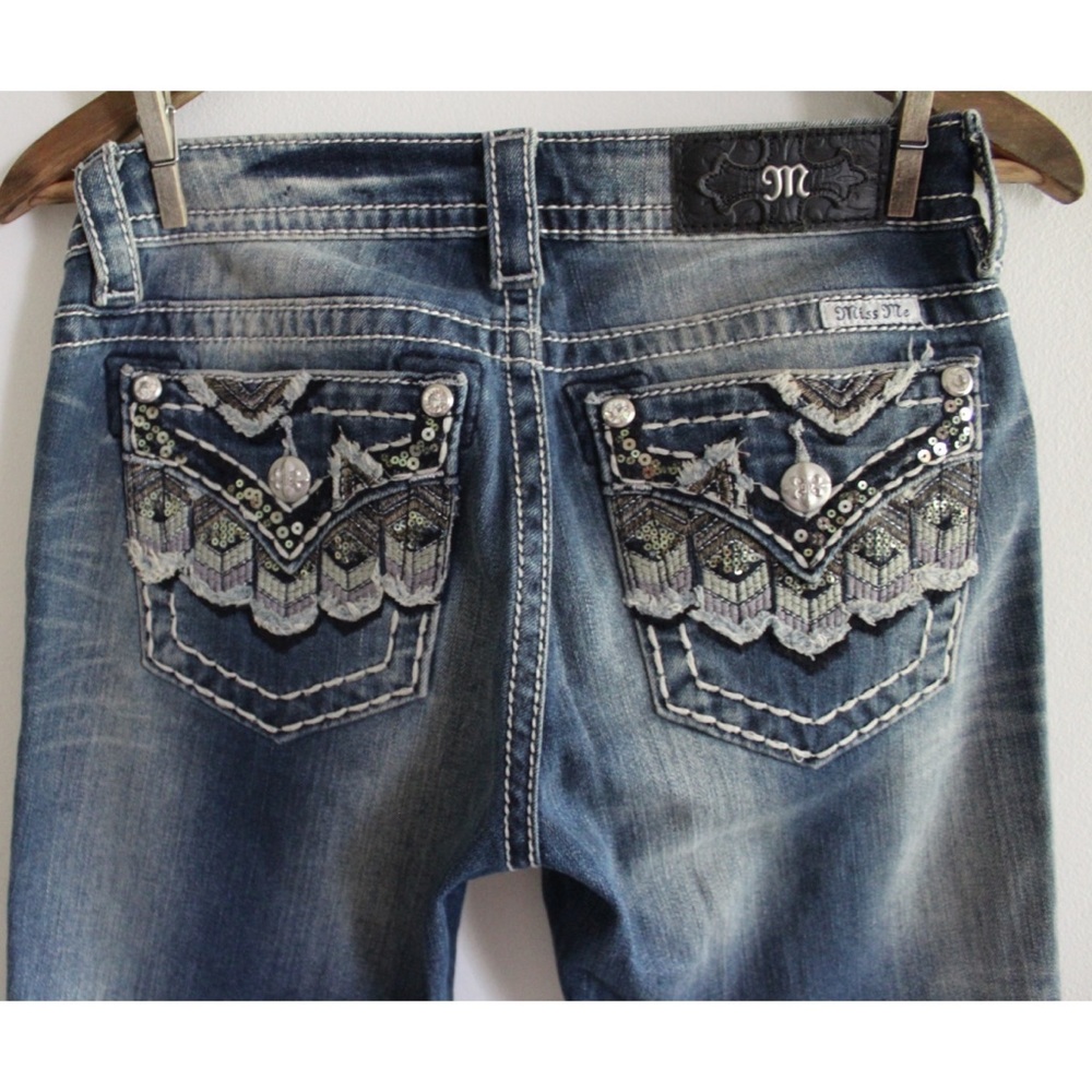 Miss Me Signature Studio Bohemian Sequin Bling Thick Threading 26 2 Preowned